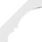 Ekena Millwork 5 1/2-in. W x 36-in. D x 36-in. H Balboa Architectural Grade PVC Knee Brace BRCP055X36X36BOA - alternate 5